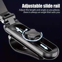 Multi-Functional Car Phone Holder Sun Visor Navigation Racks for Direct-View GPS Navigation with Rotation Function Phone Holders